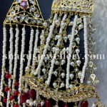 Eternal Lucknowi Jhoomer (Chhapka) - Ruby (Red) [Click inside image for HD quality]