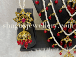 Grandiose Lucknowi Satlada Set - Ruby (Red) [Click inside image for HD quality] - Image 2