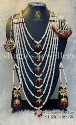 Legendary Dulhan Satlada Set - Ruby (Red) [Click inside image for HD quality]