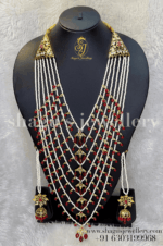 Grandiose Lucknowi Satlada Set - Ruby (Red) [Click inside image for HD quality]