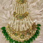 Captivating Jhoomer (Chhapka) - Emerald (Green) [Click inside image for HD quality]