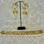 Iconic Classic Jadavi (Jadau/Choker) Set - White [Click inside image for HD quality] - Image 7