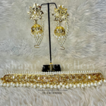 Iconic Classic Jadavi (Jadau/Choker) Set - White [Click inside image for HD quality]