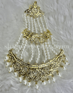 Empress Dulhan Jadavi Set - White [Click inside image for HD quality] - Image 4