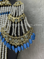 A+ Empress Dulhan Jadavi Set - Feroza (Turquoise) [Click inside image for HD quality] - Image 3