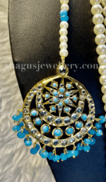 A+ Empress Dulhan Jadavi Set - Feroza (Turquoise) [Click inside image for HD quality] - Image 4