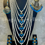 Legendary Dulhan Satlada Set - Feroza (Turquoise) [Click inside image for HD quality]