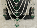 Aristocratic Silver Satlada Set - Emerald (Green) [Click inside image for HD quality] - Image 3