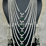Aristocratic Silver Satlada Set - Emerald (Green) [Click inside image for HD quality]