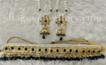 Empress Dulhan Jadavi Set - Royal Blue [Click inside image for HD quality] - Image 2