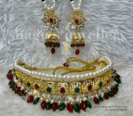 Iconic Classic Jadavi (Jadau/Choker) Set - Multi [Click inside image for HD quality]
