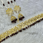 Iconic Classic Jadavi (Jadau/Choker) Set - Purple [Click inside image for HD quality]