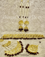 Empress Dulhan Jadavi Set - Purple [Click inside image for HD quality]