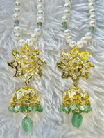 Empress Dulhan Jadavi Set - Onyx Green [Click inside image for HD quality] - Image 3