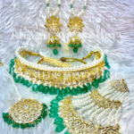 Empress Dulhan Jadavi Set - Onyx Green [Click inside image for HD quality]