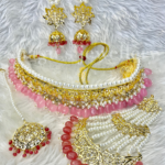 Empress Dulhan Jadavi Set - Pink [Click inside image for HD quality]