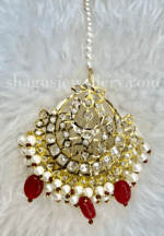 A+ Glamorous Real Ruby Flower Dulhan Set [Click inside image for HD quality] - Image 3