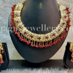 Graceful Real Ruby Choker Necklace Set [Click inside image for HD quality]