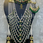 Enthralling Emerald Dulhan Set [Click inside image for HD quality]