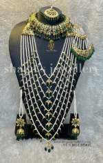 Enthralling Emerald Dulhan Set [Click inside image for HD quality]