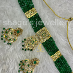 Gorgeous Green Choker Set [Click inside image for HD quality]