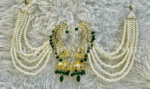 Royal Kaan Jhumki (Ear Cuff) - Emerald (Green) [Click inside image for HD quality] - Image 2