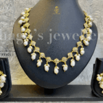 Diva Real Pearl Drop Necklace - White [Click inside image for HD quality]