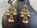 Splendour Real Ruby Navratan Necklace [Click inside image for HD quality] - Image 2