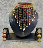A+ Spectacular Red Hanging Choker Set [Click inside image for HD quality]