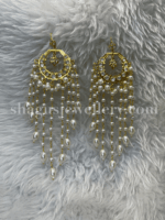 Charming White Chand Bali [Click inside image for HD quality] - Image 3