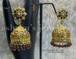Awesome Pearl Studded Jhumka - Multi [Click inside image for HD quality]
