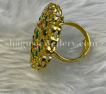 A+ Splashy Emerald Finger Ring [Click inside image for HD quality] - Image 3