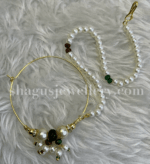 Ritualistic Nath (Nose Ring) - Emerald (Green) [Click inside image for HD quality] - Image 2