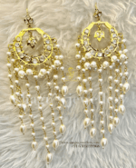 Charming White Chand Bali [Click inside image for HD quality]