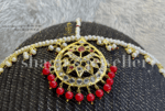 Enticing Tika Style Mathapatti - Ruby (Red) [Click inside image for HD quality]