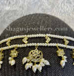 Swish Hairband (Mathapatti) - White [Click inside image for HD quality] - Image 4