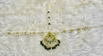 Enticing Tika Style Mathapatti - Emerald (Green) [Click inside image for HD quality] - Image 3