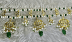 A+ Swish Hairband (Mathapatti) - Emerald (Green) [Click inside image for HD quality] - Image 2