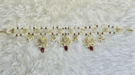 Swish Hairband (Mathapatti) - Ruby (Red) [Click inside image for HD quality] - Image 4