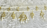 Swish Hairband (Mathapatti) - White [Click inside image for HD quality] - Image 2