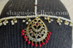Enticing Tika Style Mathapatti - Ruby (Red) [Click inside image for HD quality] - Image 2