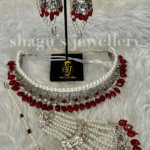 Breathtaking Silver Dulhan Jadavi Set - Ruby (Red) [Click inside image for HD quality]