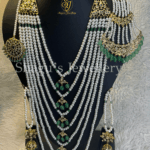 The Queens of the Nizam's - Dulhan Hyderabadi Set - Onyx Green [Click inside image for HD quality] (Copy)